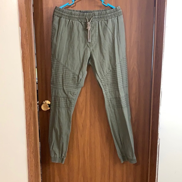Army green jean joggers - Picture 5 of 5